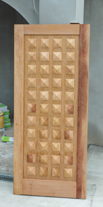 Door with 44 Pyramids