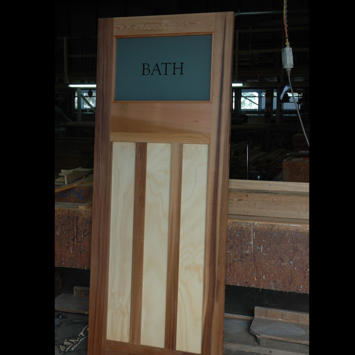 Etched Glass Door