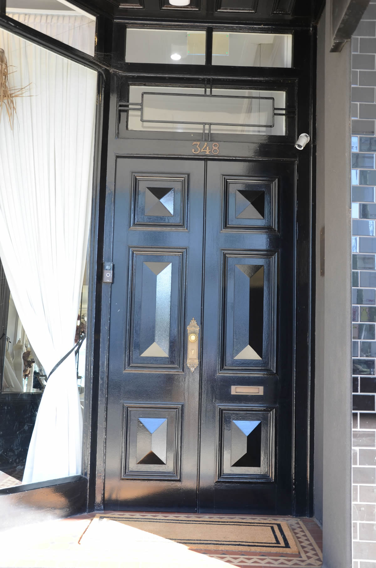 A pair of 3 Panel Doors with Cricket Bat & Bolection Mould
